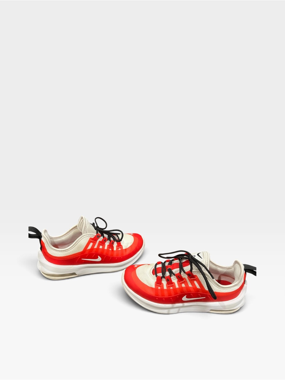 Nike Air Max Kids Red and White Lace-Up Sneakers